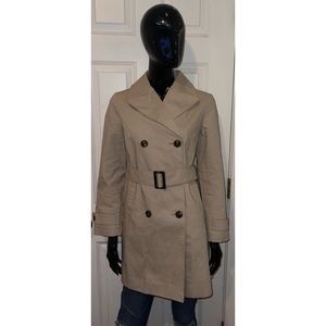 Banana Republic Cotton Belted Trench Coat Sz. S EUC